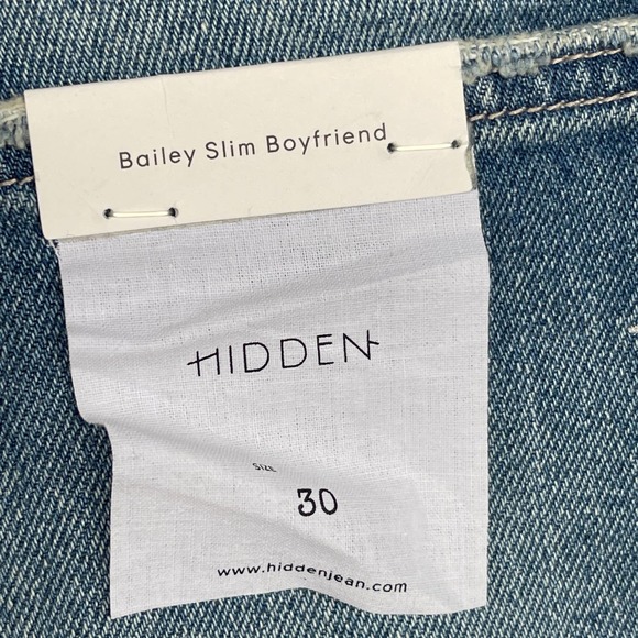 Hidden Jeans Womens Size 30 Bailey Slim Boyfriend Blue NEW - Picture 5 of 11